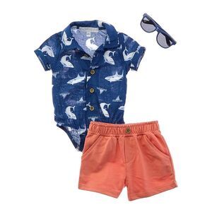 Rachel Zoe Girls 3Pc Short Set With Sunglasses